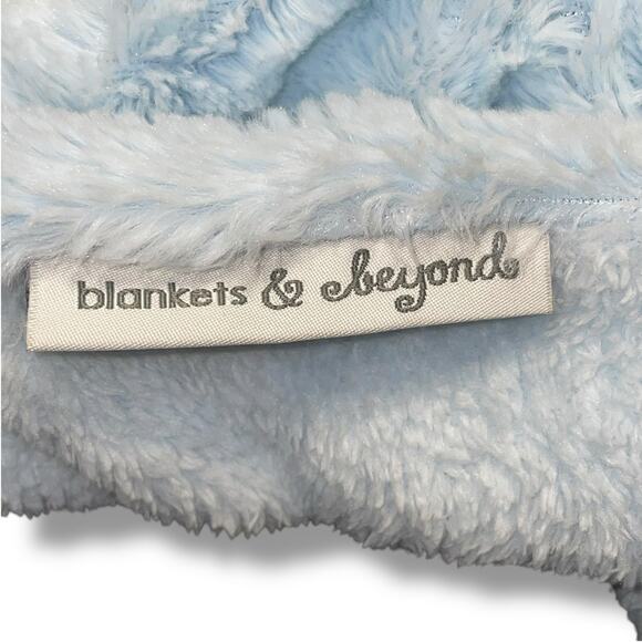 Blankets & Beyond Lovey Bear Rosette Swirls Security Blanket Plush Shower 15" - Picture 10 of 12